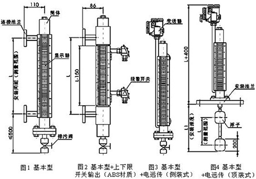高壓磁浮子液位計結(jié)構特點圖